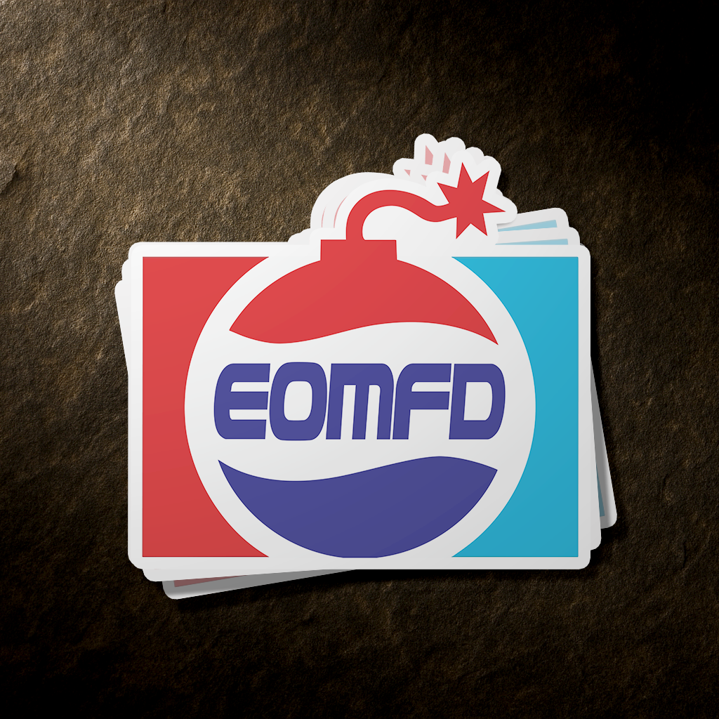 EOMFD - Retro 2.5" Sticker (Free Shipping)