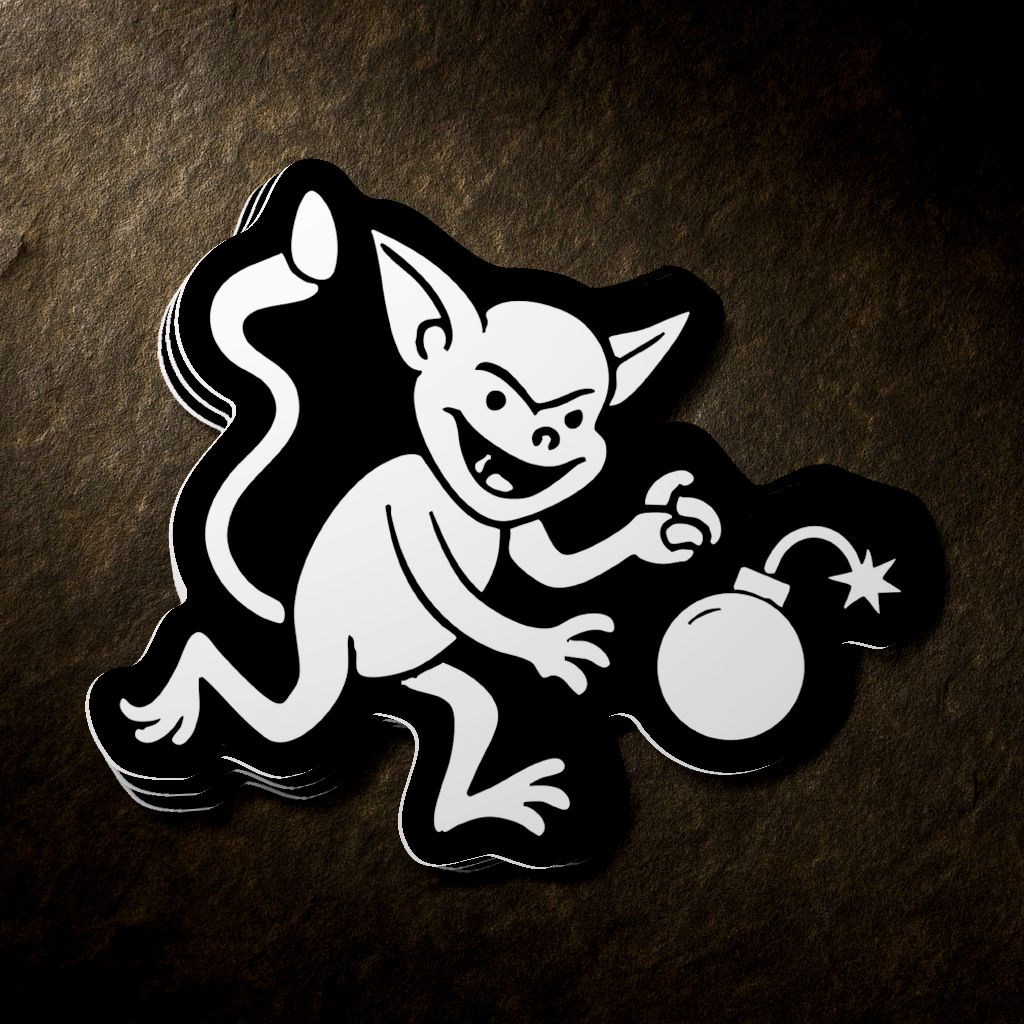 The Bomb Gremlin - 2.5" Sticker (Free Shipping)