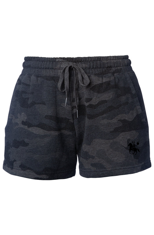Black Camo Heather Shorts
