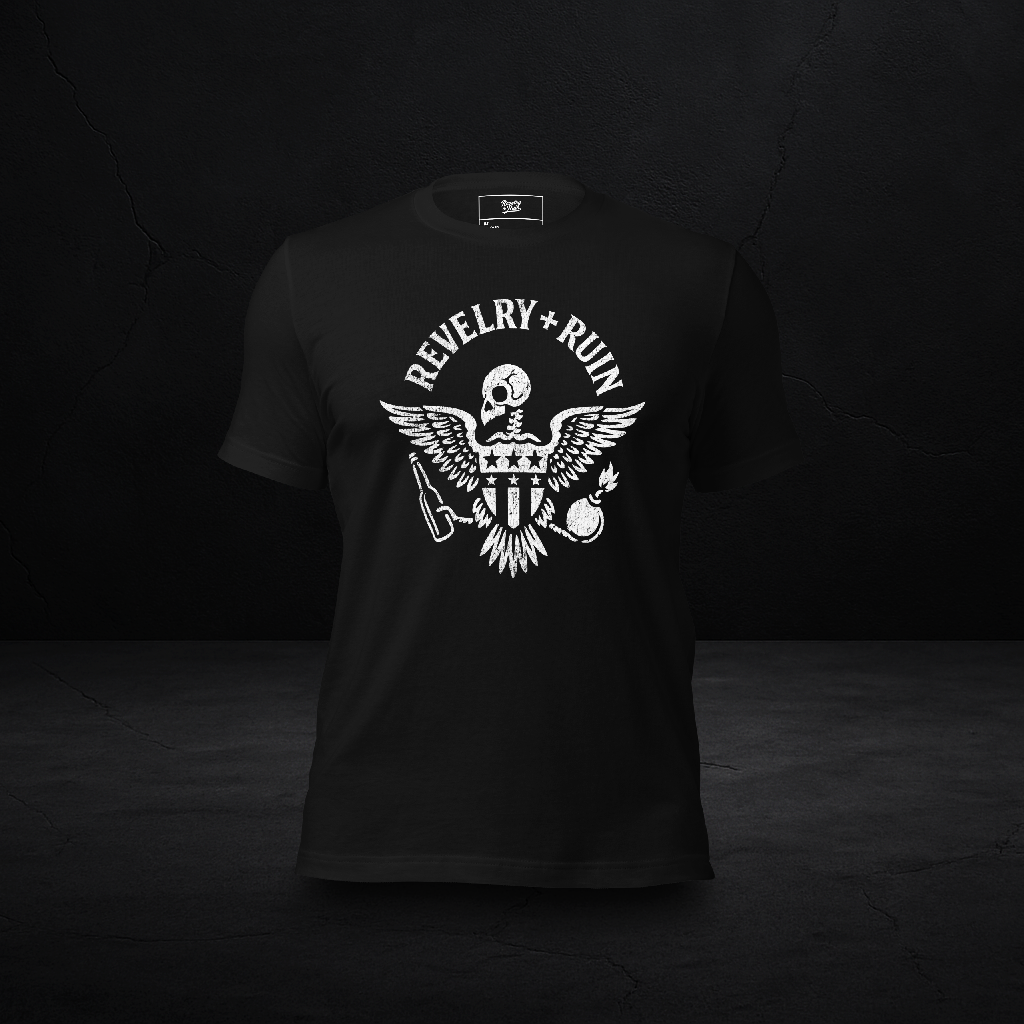 Eagle Bomb and Beer II Classic Distressed T-Shirt