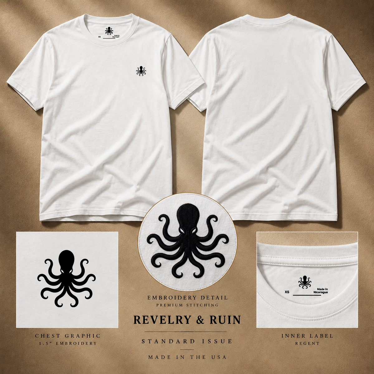 The Regent - (Men’s/Unisex Embroidered T-shirt)