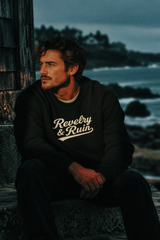 Retro Logo Embroidered Crewneck (Mens/Uni-sex)