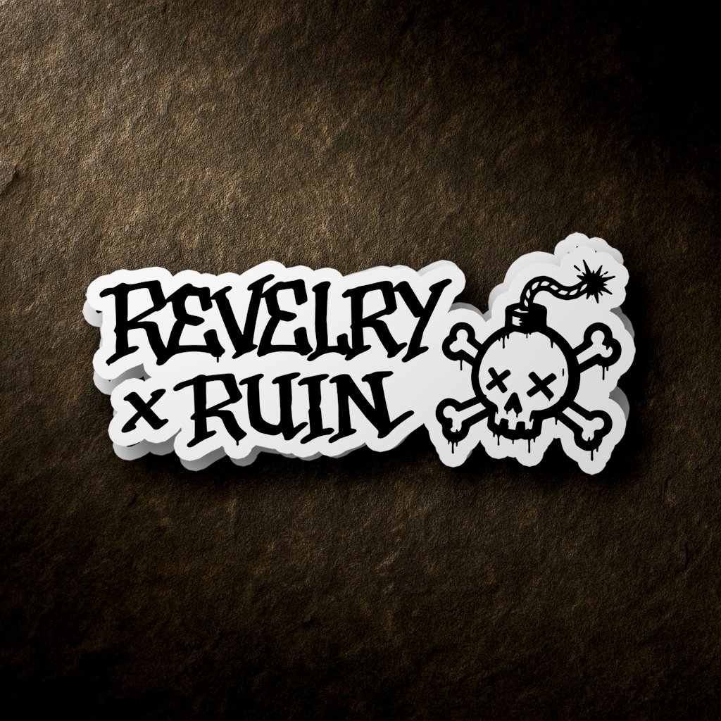 Broken Bones and Bad Decisions - 3" Sticker (Free Shipping)