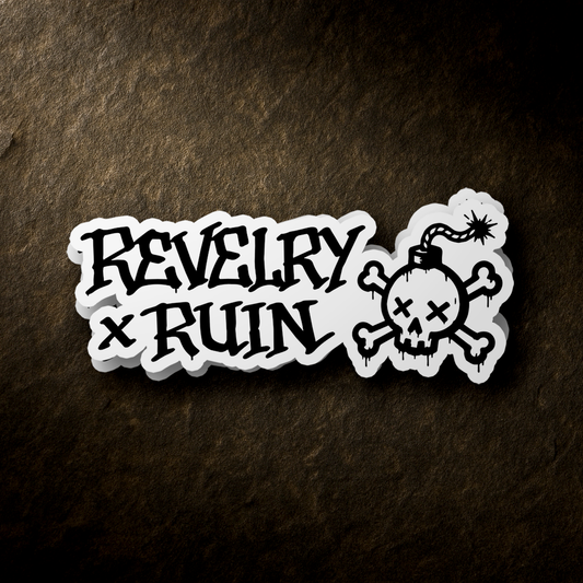 Broken Bones and Bad Decisions - 3" Sticker (Free Shipping)