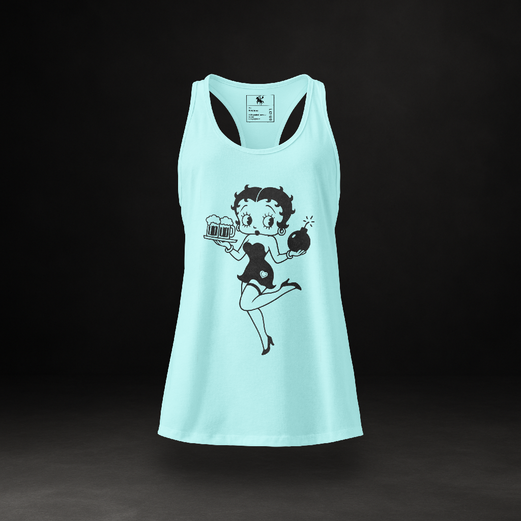 Bouncing Betty - Vintage Racerback Tank