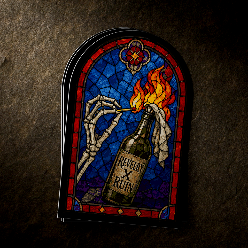 Ritual Destruction | Stained Glass - 2.5" Sticker (Free Shipping)