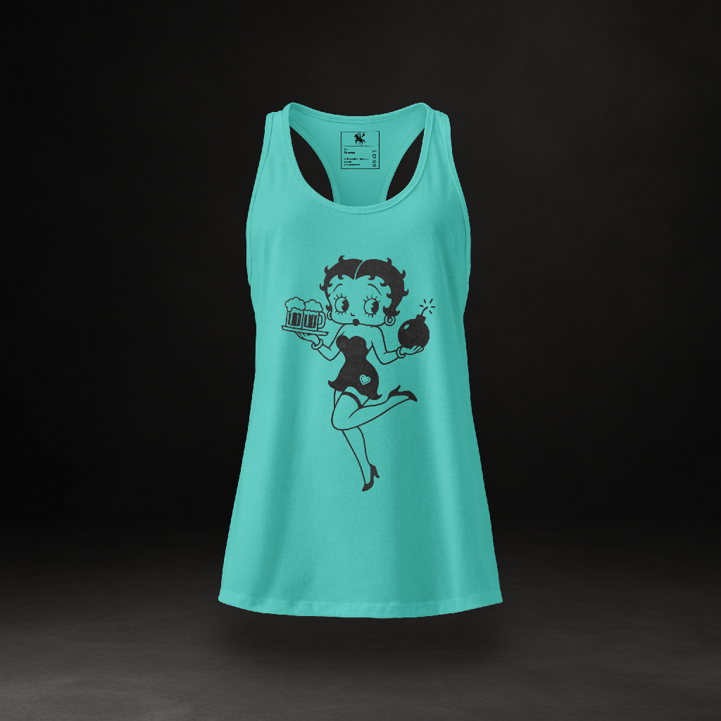 Bouncing Betty - Vintage Racerback Tank