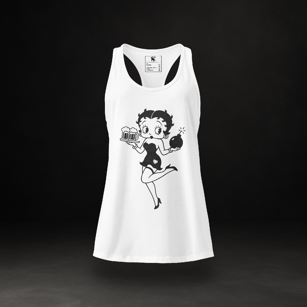 Bouncing Betty - Vintage Racerback Tank